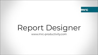 Report Designer [upl. by Adabelle]