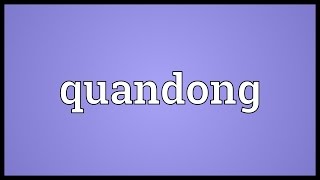 Quandong Meaning [upl. by Moth]