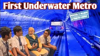 Underwater Metro Inaugurated PM Modi  Students Ke Sath Metro Mein PM  thejaniskaarakhil3875 [upl. by Ardnuhs]