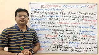 Prostaglandin Part03 Pharmacological Application of Prostaglandins  Prostaglandins  PG [upl. by Monagan]