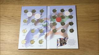 UK £1 ALBUM WITH COMPLETER MEDALLION  1983  2015  ROYAL MINT  2018 VIDEO [upl. by Amias793]