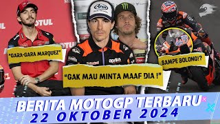 Bezzecchi Ogah Minta Maaf ke Vinales🤪Bagnaia Ungkit CRASH dengan Marquez🤬Motor Miller Tabrak Burung [upl. by Esialb842]