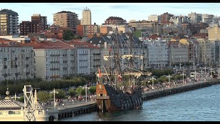 El Galeón Andalucía en la bahía sur de Santander  interiores  por dc [upl. by Georgeanne]