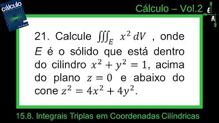 15821 Integrais Triplas em Coordenadas Cilíndricas [upl. by Brig2]
