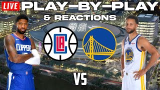 Los Angeles Clippers vs Golden State Warriors  Live PlayByPlay amp Reactions [upl. by Enitsenrae]