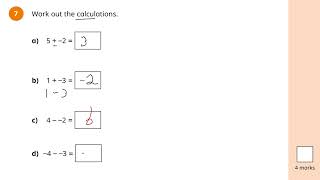 KS2 KS3 GCSE 91 Maths Exam Revision Preparation for 2025 Exam Season Negative Number Practice [upl. by Okimuk583]