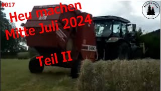 Heu machen 2024 Teil II mit Deutz Fahr 5080 Keyline Fiatagri Hesston 5650 Claas WS280 Fiat 4566 [upl. by Seda]