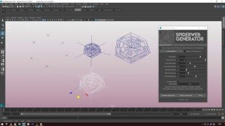 Spiderweb script for Maya Python [upl. by Anyala]