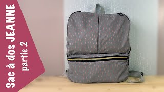 Tuto Couture  Le Sac à Dos Jeanne de Seam Idea vidéo2 [upl. by Japheth]