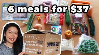 6 meals for 37 DINNERLY MEAL KIT DELIVERY REVIEW a Hello Fresh Alternative  Cook With Me [upl. by Gunner]