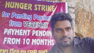 HUNGER STRIKE FOR PENDING PAYMENTS FROM VEREMAX JIO SERVICE PARTNER FOR TELANGANA [upl. by Ecniv]