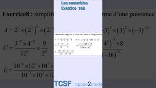 Exercice 168 Les ensembles TCSF Maths [upl. by Forrester]