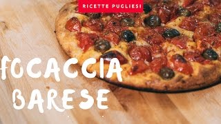 Focaccia Barese  Ricetta come Panificio Fiore Bari [upl. by Manon]