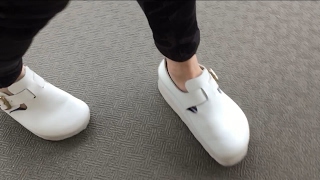 Custom Birkenstock LONDON white ビルケンシュトック バックルampソールカスタム [upl. by Artied629]