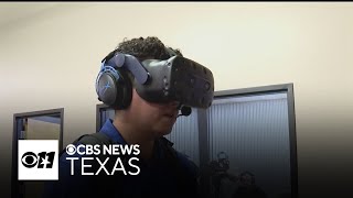 White Settlement police use latest VR training for deescalation tactics [upl. by Eisenstark231]