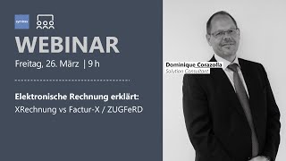 Webinar um 9 Elektronische Rechnung erklärt [upl. by Satterlee710]