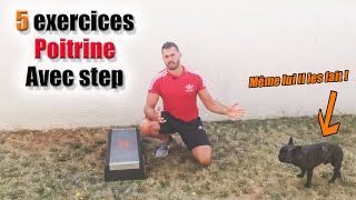 5 exercices POITRINE avec step [upl. by Nomzzaj]