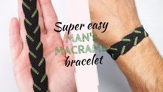 Easy mans macrame bracelet tutorial easy step by step macrame bracelet tutorial for beginners [upl. by Katlin595]