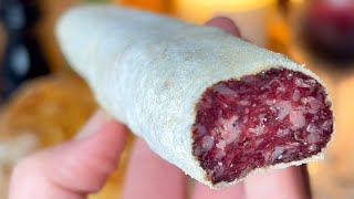 Saucisson Fait Maison  SANS BOYAUX  Recette Rapide à Faire  Idée Apéritif [upl. by Kinchen]