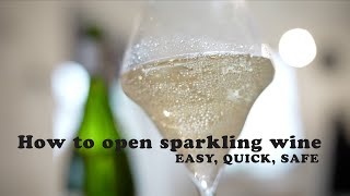 How to open sparkling wine  The Somm way [upl. by Ahsema]