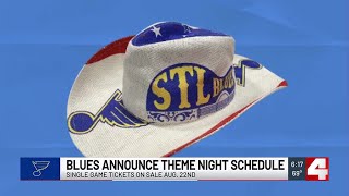 Blues announce theme night schedule [upl. by Arrim611]