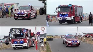 Abfahrt Vorführfahrzeuge bei 9Norddeicher Feuerwehrtage [upl. by Hinckley]