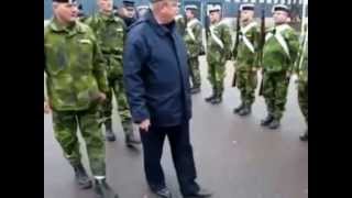 French military attache inspects The Musketeers of The Royal Life Guards [upl. by Mufi]