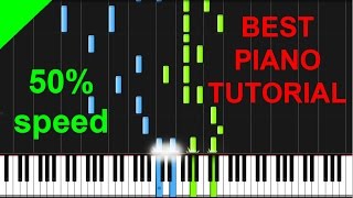 Taylor Swift  Wonderland 50 speed piano tutorial [upl. by Mcarthur310]