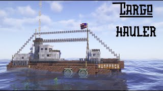 Working Cargo hauler boat in Minecraft [upl. by Anuska316]