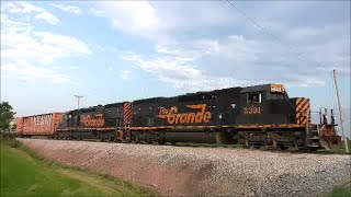 Matched Rio Grande tunnelmotors on wheeling and lake erie railway carey sub [upl. by Roid]