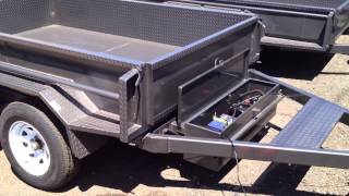 8x5 tandem tipper trailer [upl. by Nonnarb]