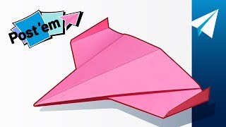 Awesome Sticky Note Paper Airplane — How to Make Ares Drone  Mini Paper Airplane [upl. by Horwath]