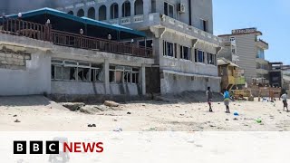 Somalia beach attack kills dozens in Mogadishu  BBC News [upl. by Fiore447]