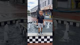 Lilwavve dares Son to Jump in water fountain ⛲️ 😳 shorts [upl. by Seaton150]