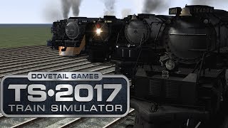 Train Simulator 2017  Mighty American Locomotives RACE [upl. by Kanya300]