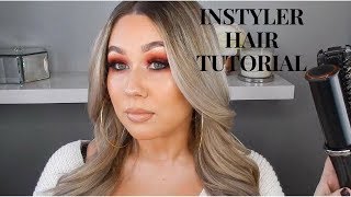 INSTYLER TUTORIAL  LAZY EVERDAY BIG LOOSE CURLS Jesscorbsmakeup [upl. by Oned970]