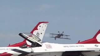 Shocking footage of biplane crash at Travis Airshow [upl. by Warfold350]