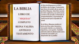 ORIGINAL LA BIBLIA LIBRO DE quot MIQUEAS quot COMPLETO REINA VALERA ANTIGUO TESTAMENTO [upl. by Kiri]