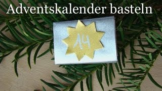 Adventskalender selber basteln  Einfachen Weihnachtskalender selber machen [upl. by Aryt]