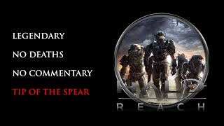 Halo Reach  LEGENDARYNO DEATHS  Tip of the Spear [upl. by Prichard300]