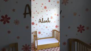 CRIB to TODDLER BED transition ROOM MAKEOVER 🧸🌸 Nestig roommakeover [upl. by Chadburn]