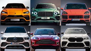 Top 10 Ultra Super Fast Luxury Sport SUVs 2021 porsche cayenne coupe bmw x6m bentley bentayga [upl. by Esch]