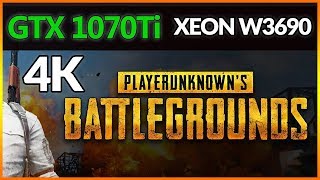 4K PUBG Gameplay GTX 1070 Ti Intel Xeon W3690 [upl. by Ammadis]