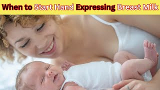 Hand Expression  How to relieve clogged breast milk during Breastfeeding  Engogement [upl. by Ahsiei]