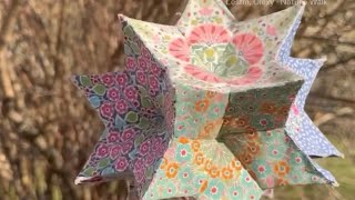 How to sew Moravian star in english paper piecing [upl. by Navetse941]