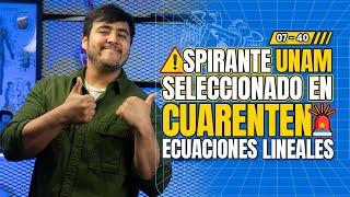 Sé un crack en Ecuaciones Lineales 5 Problemas Resueltos para la UNAM 2024 [upl. by Idonna]