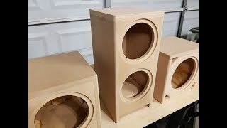 DIY Subwoofer from Soundbar Subwoofers  Two 65inch Subs [upl. by Nolek]