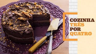 Como fazer bolo de chocolate  Cozinha 3 por 4 com Rita Lobo  Panelinha [upl. by Eppes]