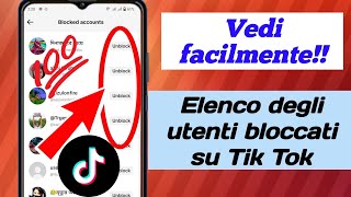 Come vedere la lista degli ID bloccati su TikTok Soluzione TikTok nuovo aggiornamento 2024 [upl. by Dier]