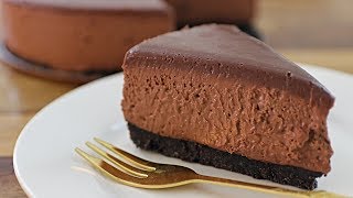 NoBake Chocolate Cheesecake Recipe Without Gelatin [upl. by Ecylahs]